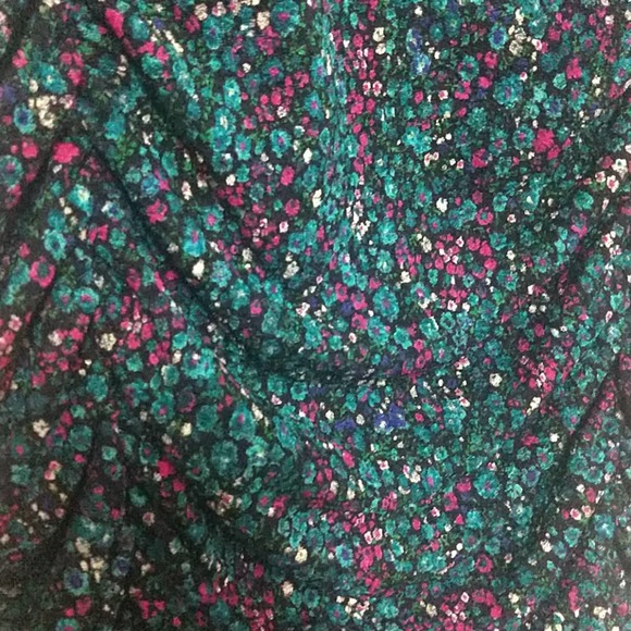 Leith Floral V Neck Ruched Body-con Mini Dress 2x - Picture 7 of 13